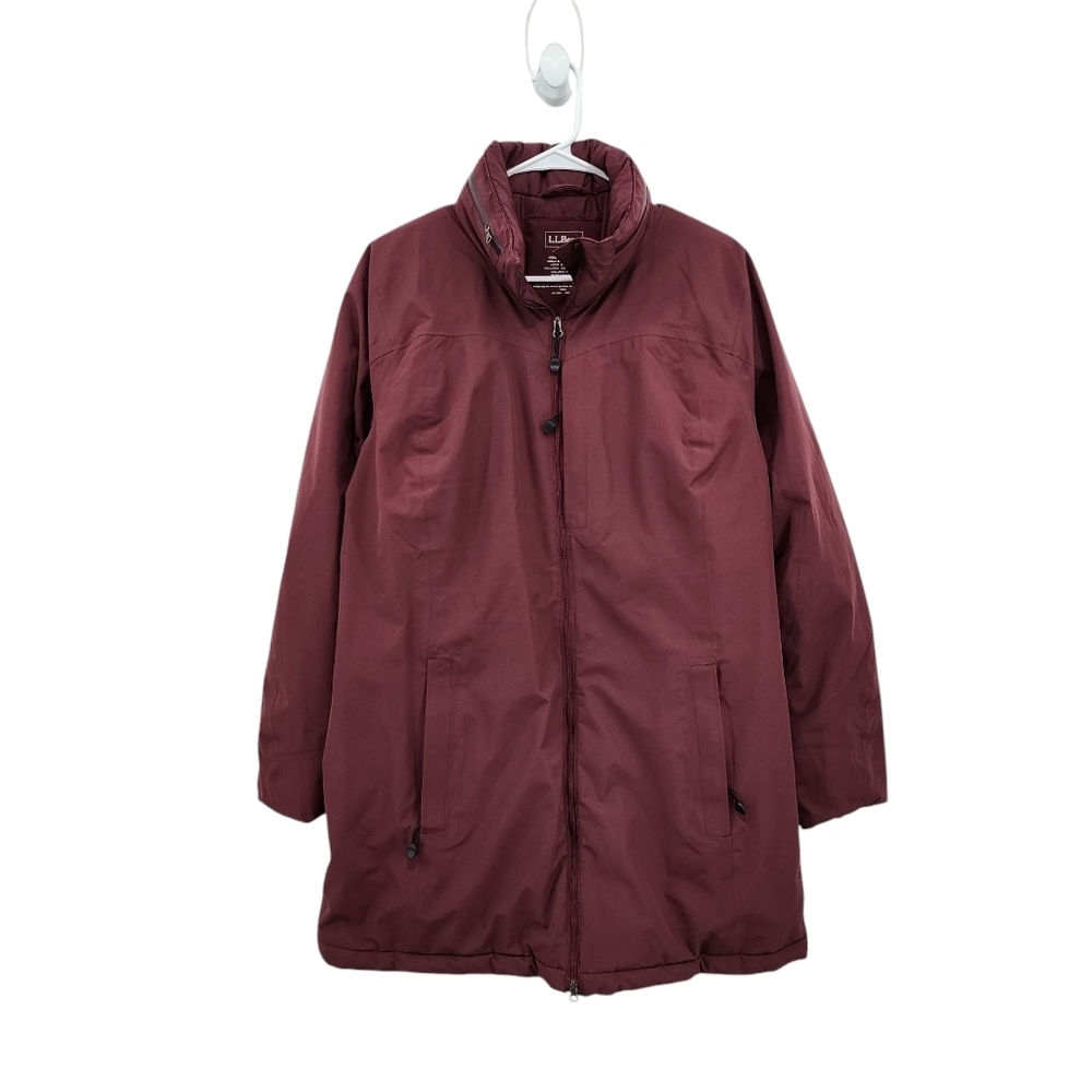 L.L. Bean Women's Primaloft Insulated Mid-Length Windbreaker Jacket  - L